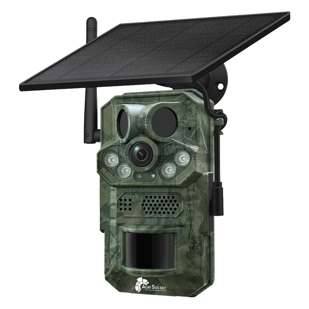 Agri Solsec 4G No Glow Solar Trail Camera (SIM Card, SD, and Solar Panel)