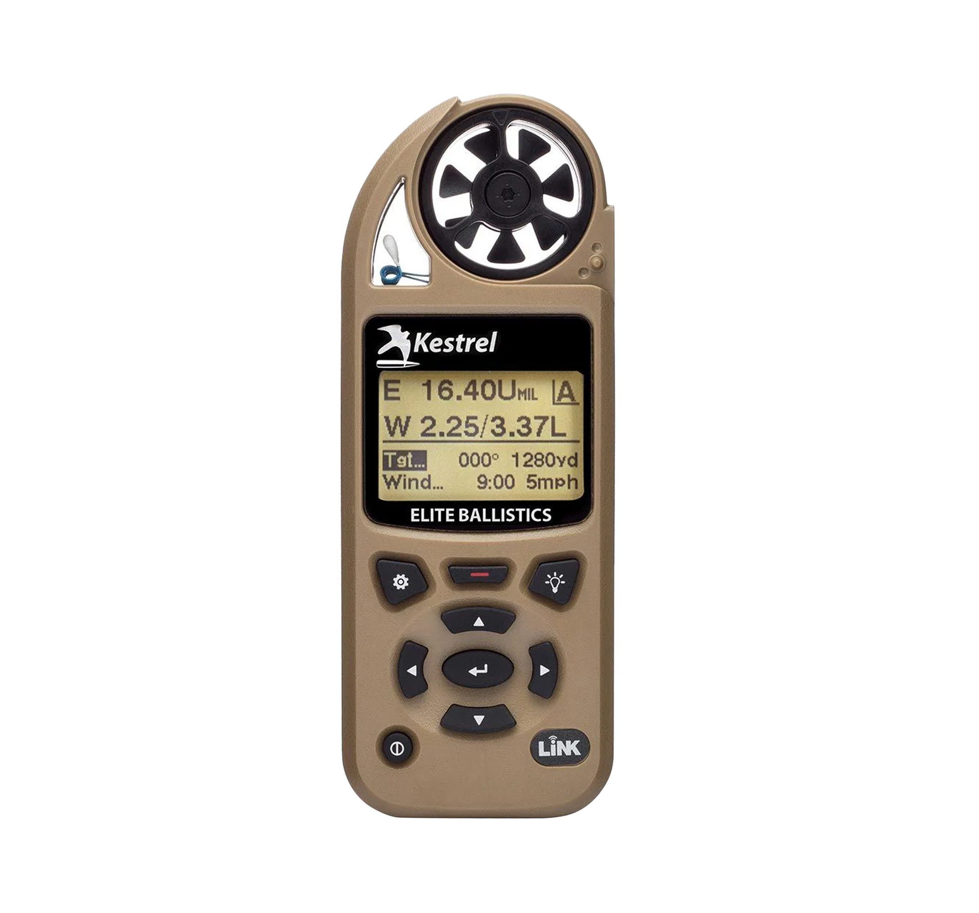 Kestrel 5700 Elite Weather Meter with LiNK and Applied Ballistics - Tan